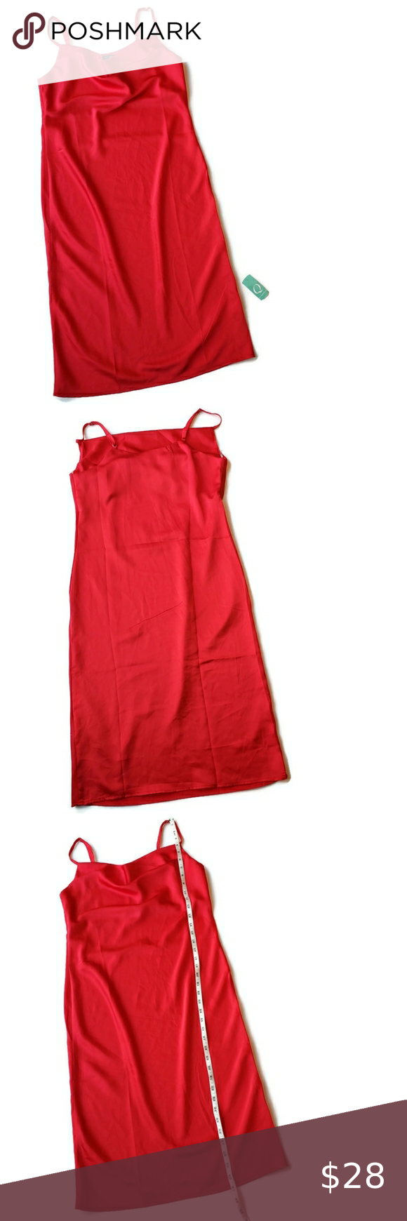 New Papermoon Red Spaghetti Strap Dress Size Small Red Spaghetti Strap Dress, Plus Fashion, Fashion Tips, Fashion Trends, Dress Es, Womens Dresses, Outfit Inspo, Skirts, Fashion Design