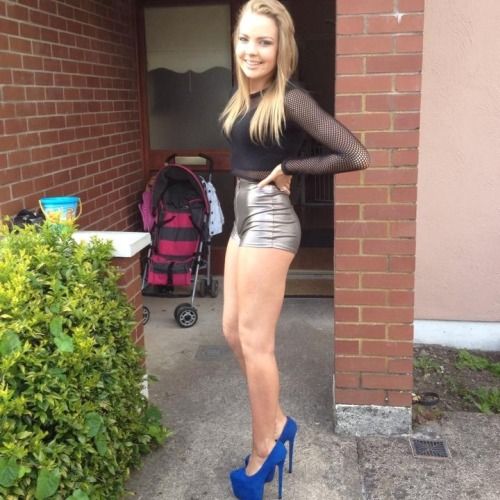 teenage girls in high heels