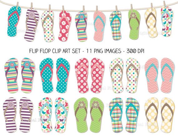 Switch Flop Clip Artwork Fastened - colourful summer time printable electronic graphic regarding Flip Flop Printable called Turn Flop Clip Artwork Fixed - vibrant summer months printable electronic