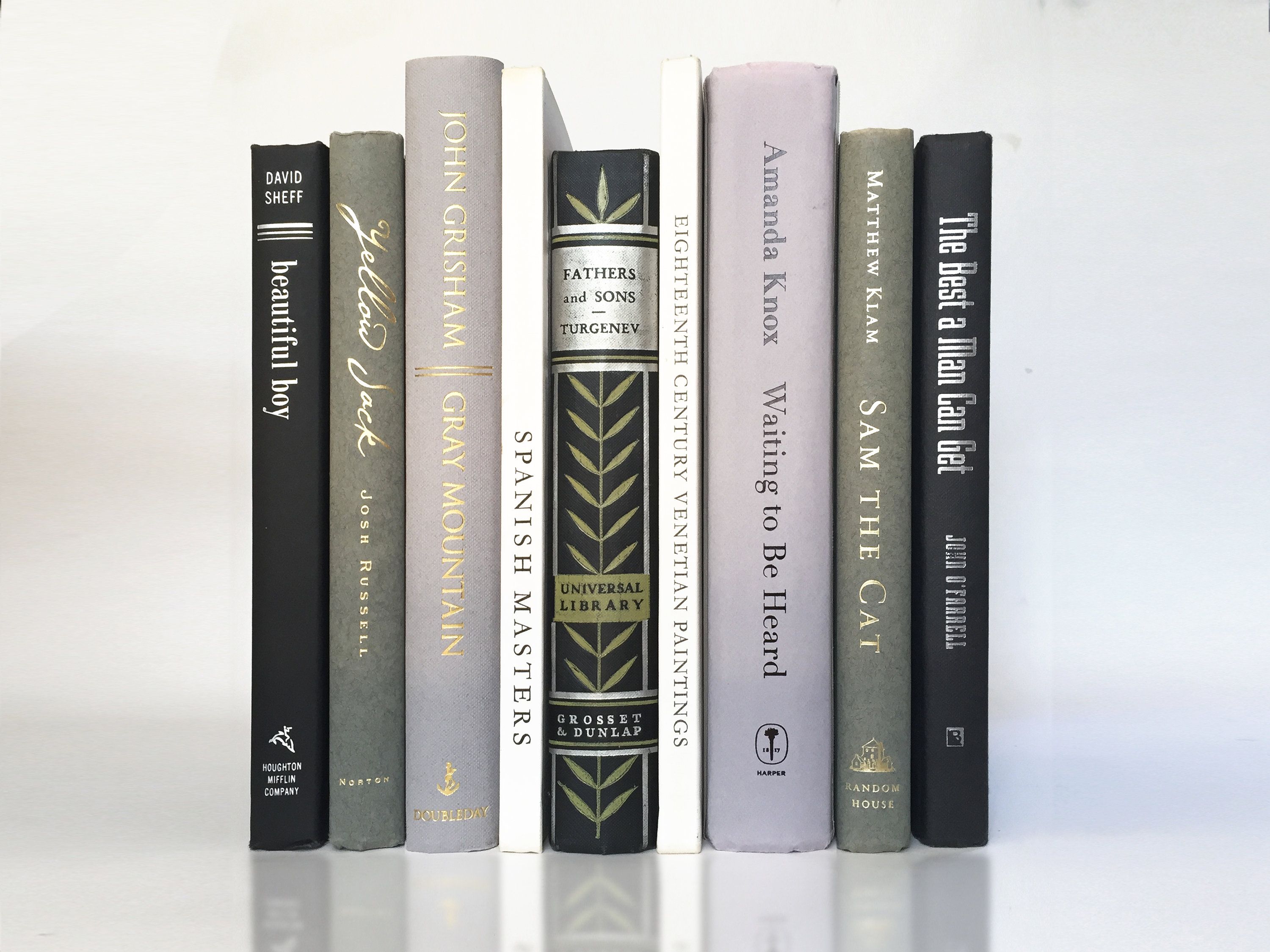 Silvery Decorative Book Set White And Gray With A Touch Of Etsy Book Decor Black And White Books Coffee Table Art Books