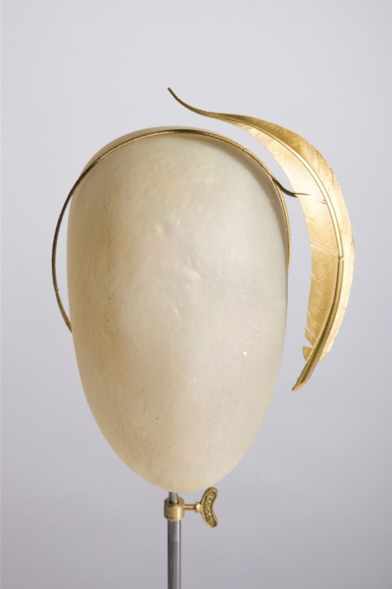 Gold Floating Feather Hair Band