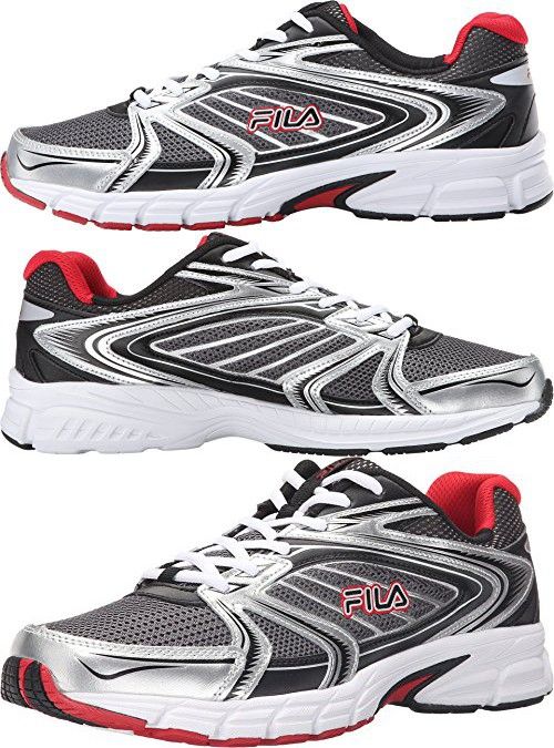 Fila Men's Reckoning 7 Athletic Sneakers, Grey Leather, Mesh Fila Men's Reckoning 7 Athletic Sneakers, Grey Leather, Mesh