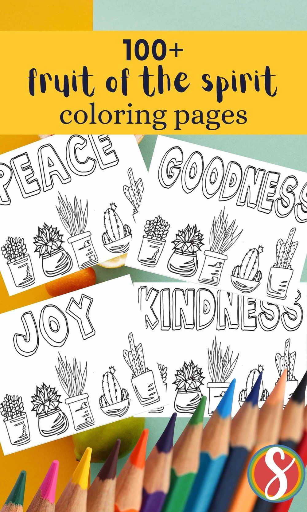 100 Free Fruit Of The Spirit Coloring - D3b2e10bfdcd6415614dddc32f997313