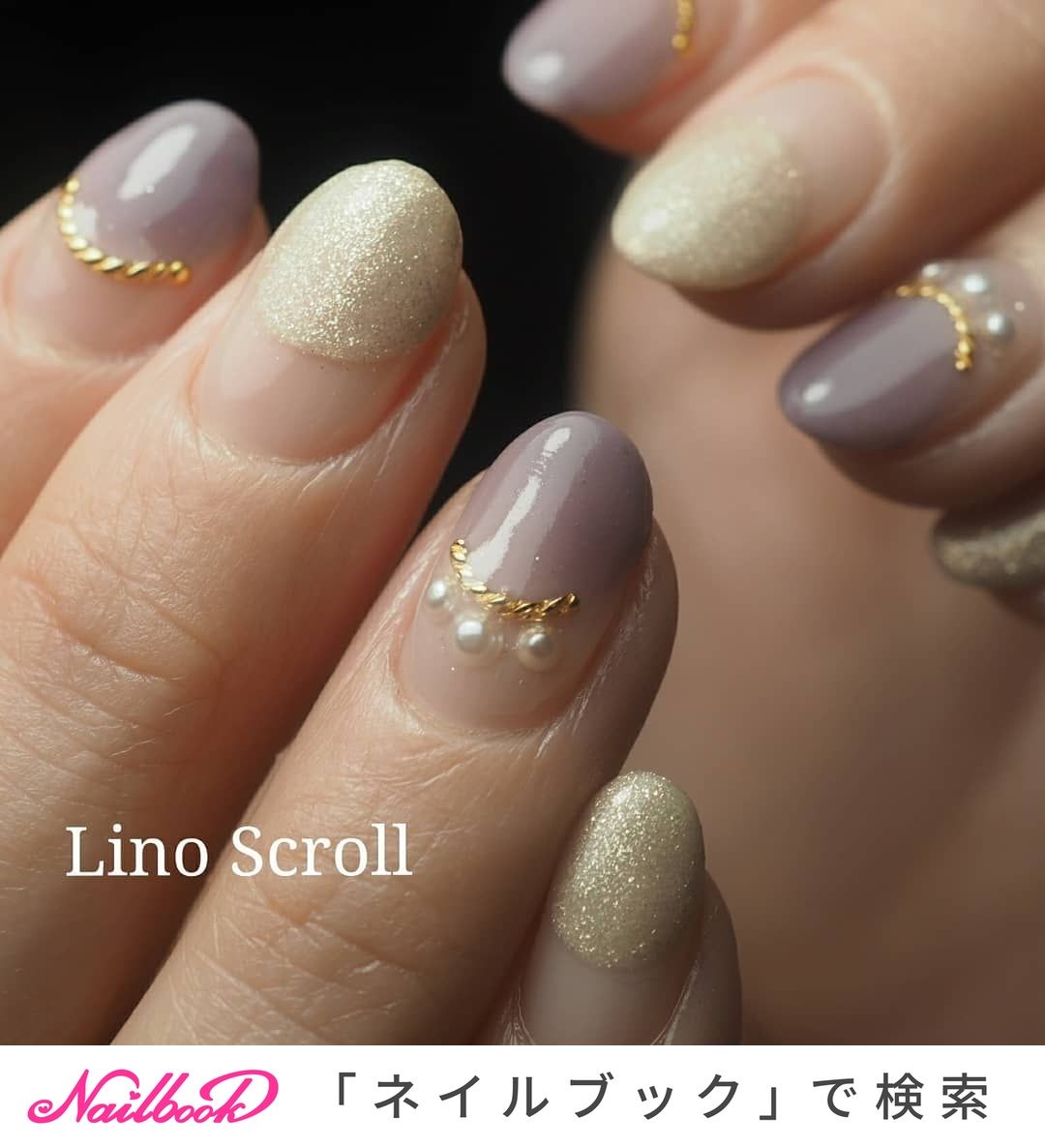 秋 冬 ハンド ミディアム パープル Lino Scrollのネイルデザイン No ネイルブック ネイルデザイン ネイル デザイン 秋 冬 ハンド ミディアム パープル Lino Scrollのネイルデザイン No ネイルブック ネイルデザイン ネイル デザイン
