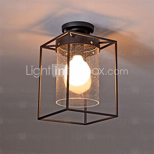 Max 60w takplafond , vintage maleri trekk for mini stil metallstue ... Spisestue kontor
