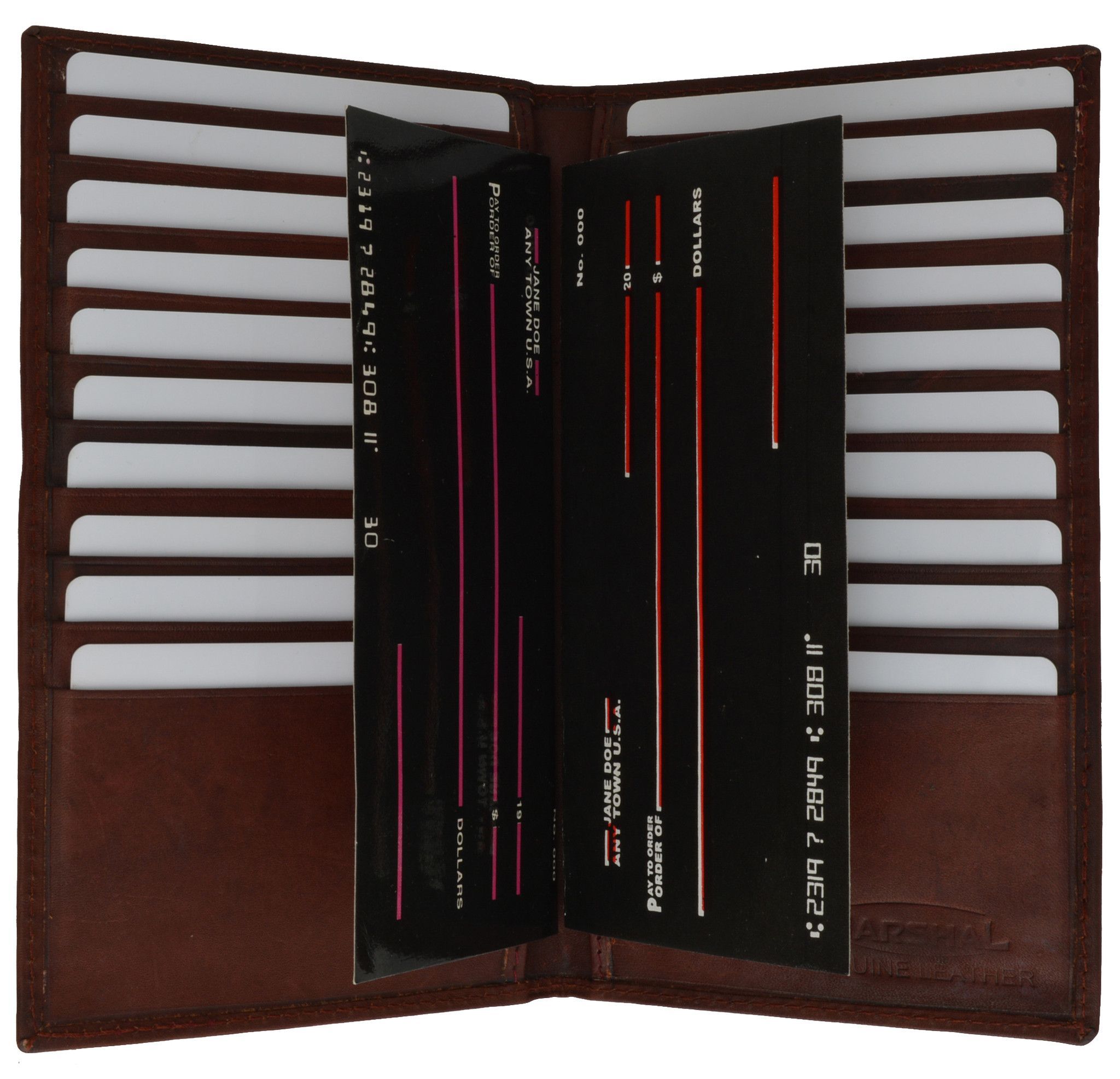 529CF Leather Multiple Credit Card and Checkbook Holder style