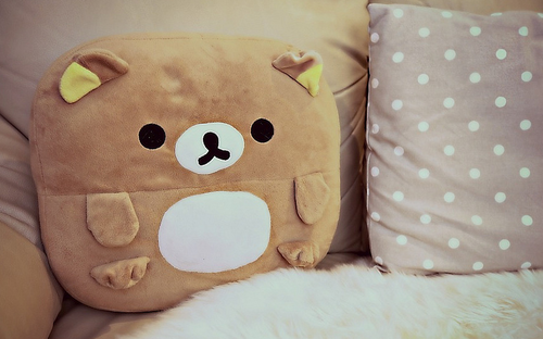 cute pillow | Cute pillows, Kawaii room Stuffed Bear Character Throw Pillow