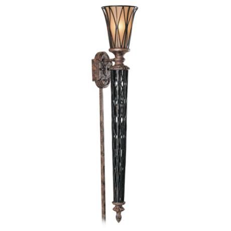Triomphe Collection Torchiere Plug In Style Wall Lamp Triomphe Collection Torchiere Plug In Style Wall Lamp