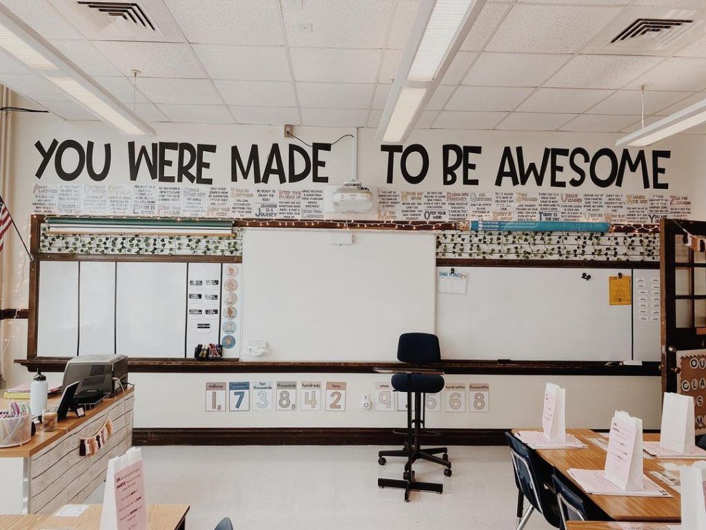 Boho Classroom Decor Inspiration: My Favorite Modern Boho Themed Class – Miss Jacobs Little Learners Calm Classroom, Modern Classroom, Classroom Layout, Classroom Decor Themes, 3rd Grade Classroom, Middle School Classroom, Classroom Walls, Classroom Setting, Classroom Design