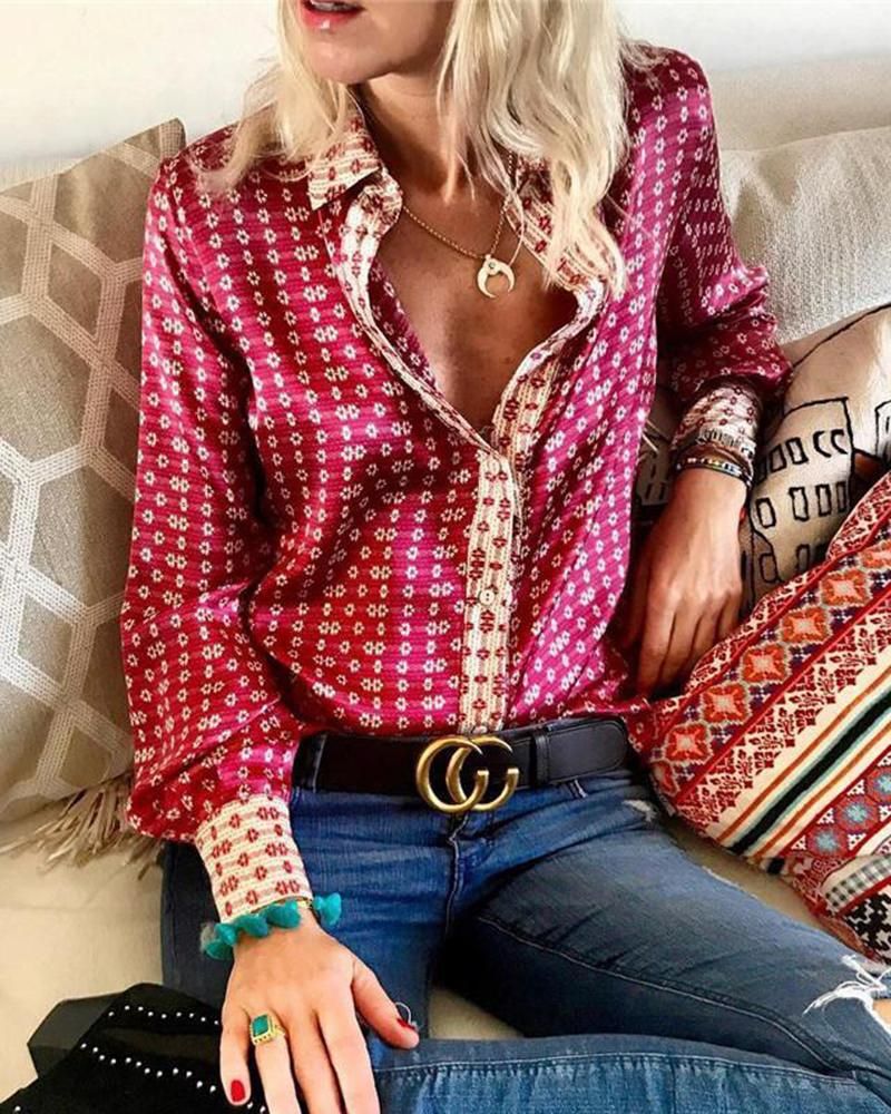 Details about / Blusas Y Camisas de Moda manga larga para mujer Elegante Camisa Blusa Ropa Tops