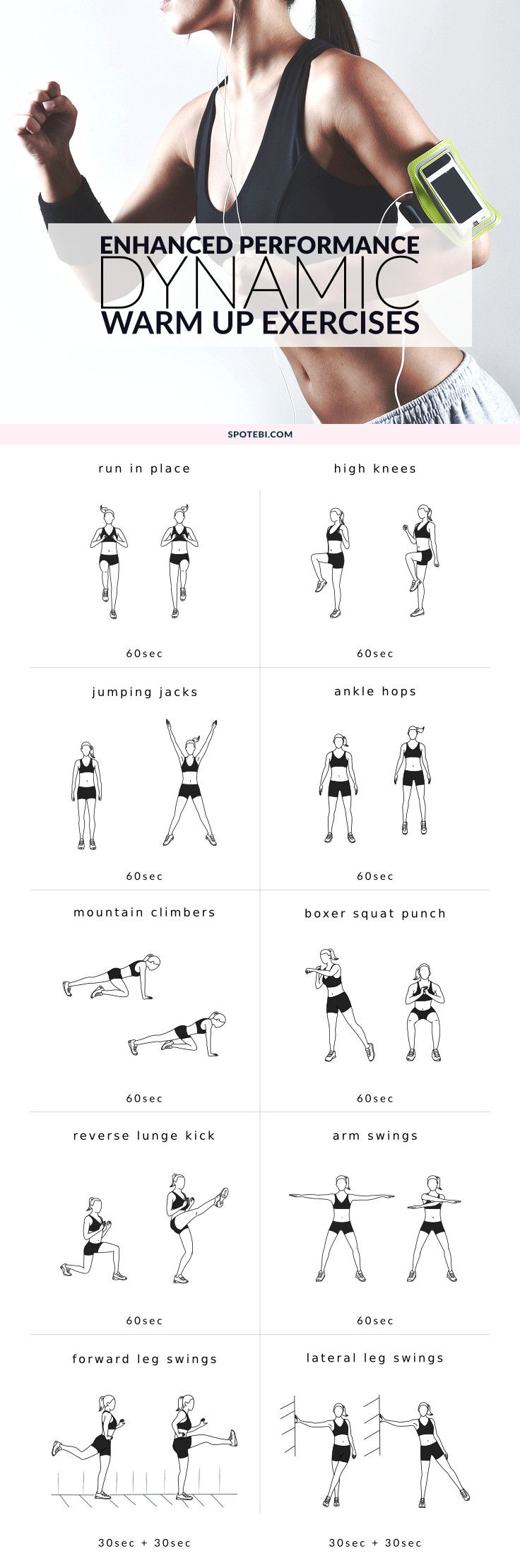 Fitness Tips, Fitness Body, Fitness Motivation, Dynamic Warm Up, Cardio Routine, Workout Routines, Exercise Workouts, Body Workouts, Workout Plans