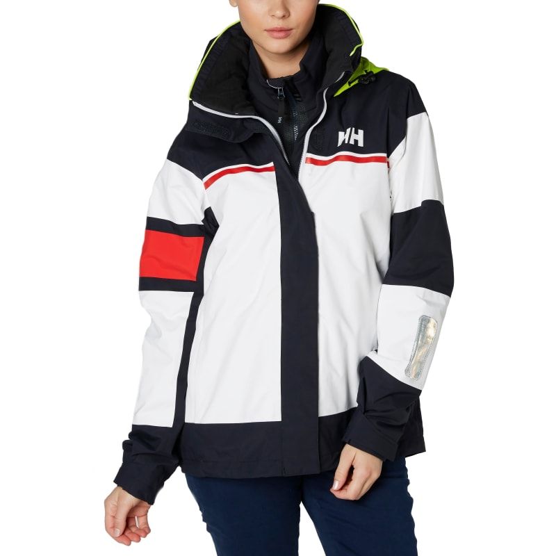 Kjøp Helly Hansen Women's Salt Light Jacket fra Outnorth W Salt Light Jacket | Stripet Seilejakke Med HH Flagg For