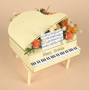 card making templates for grand piano display box card ideas