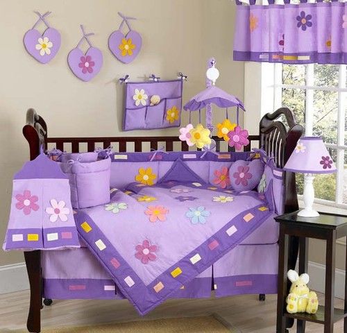 Purple Flower Luxury Girl Boutique Baby Bedding 9pc Crib Set For Newborn By Jojo Sets - Luxury Crib Bedding Purple Purple Flower Luxury Girl Boutique Baby Bedding 9pc Crib Set For Newborn By Jojo Sets - Luxury Crib Bedding Purple