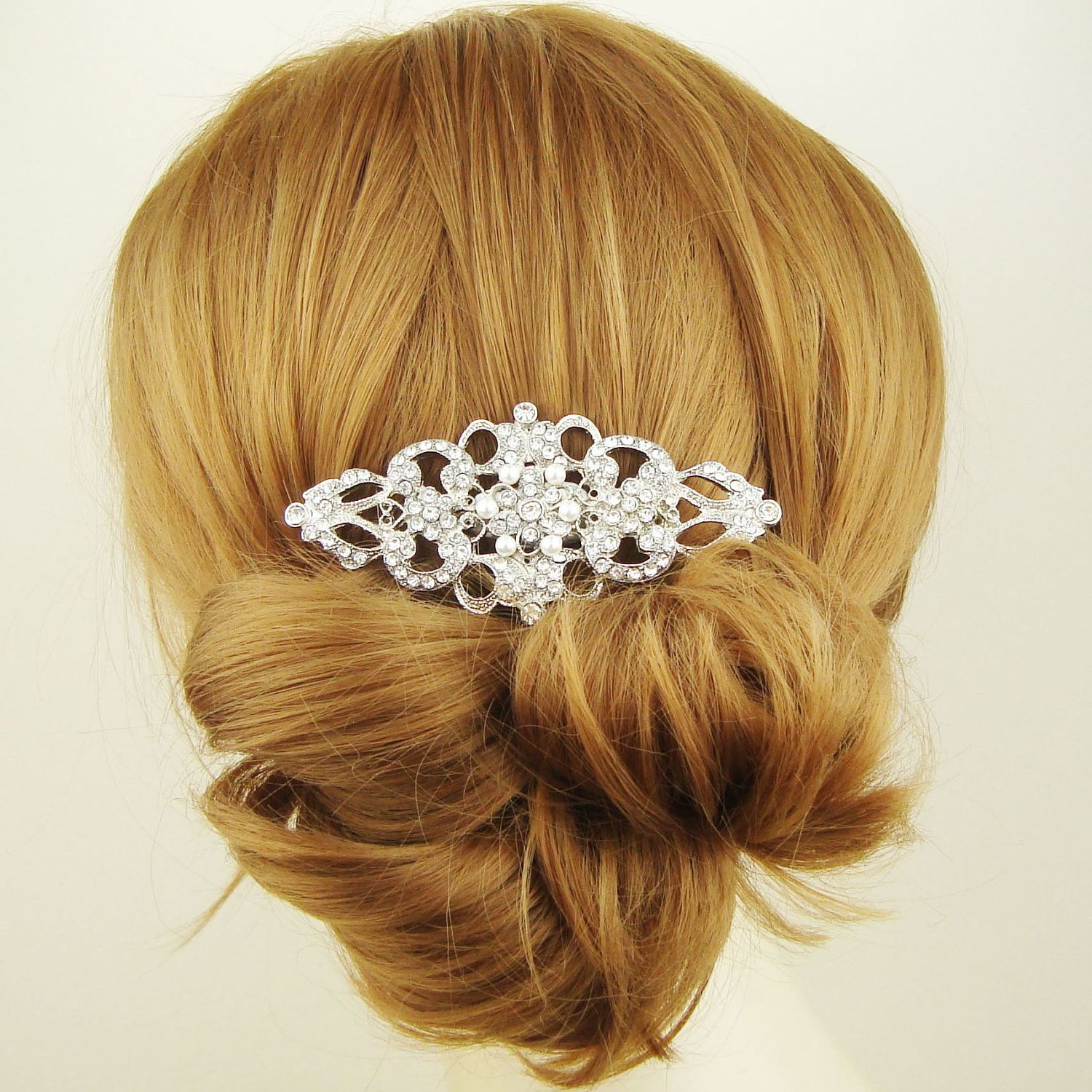 BEATRICE Crystal Hair Comb Rhinestone /& Pearl Wedding Bridal Comb Victorian Style Bridal Hair Comb Vintage Wedding Hair Accessories