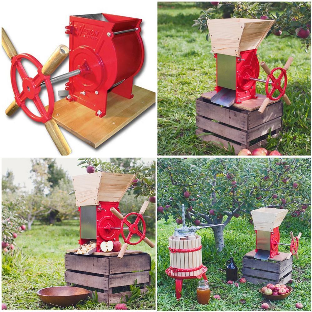 05-0201 Cast Iron Construction Stainless Steel Chute /& Crushing Blades Weston Apple and Fruit Crusher