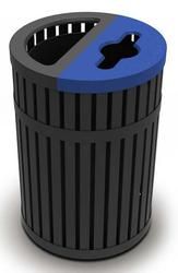 Commercial Zone Trash Cans Dci Plastic And Steel Recycle Trash Trash And Recycling Bin Recycling Bins