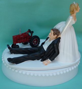 Wedding Cake Topper Farmall Tractor Farming Farm Themed Weddings Hobby Job Wedding Cake Topper Groom S Top Fun Occupation Fireman Police Officer Hunting Fishing Mechanic Cars Sports Page 6 Themed Cakesfarm