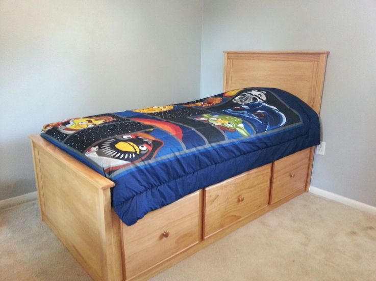 Twin Bed With Storage Base Size Twin Bed With Storage Base