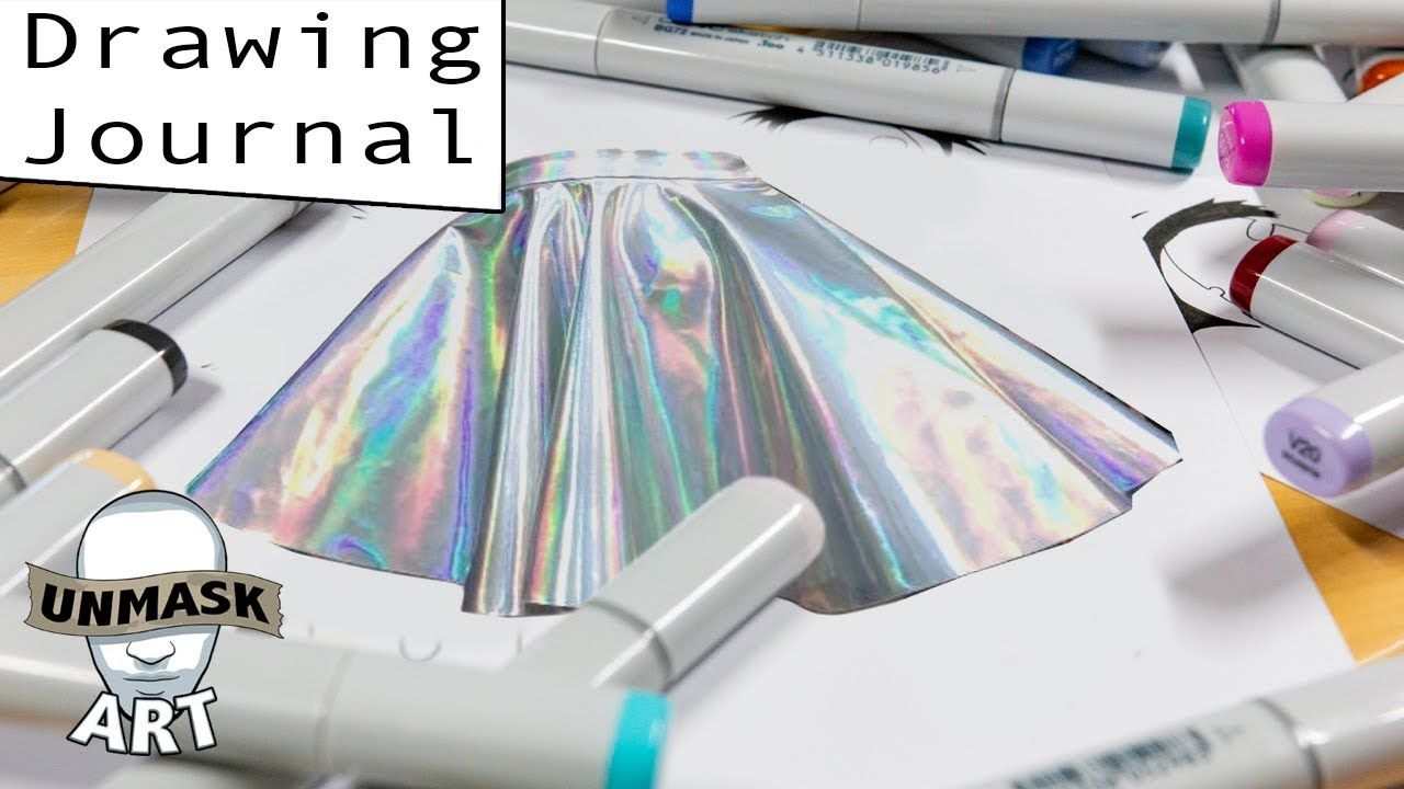 "Holographic Clothes Study" Drawing Journal LIVE 76 YouTube "Holographic Clothes Study" Drawing Journal LIVE 76 YouTube