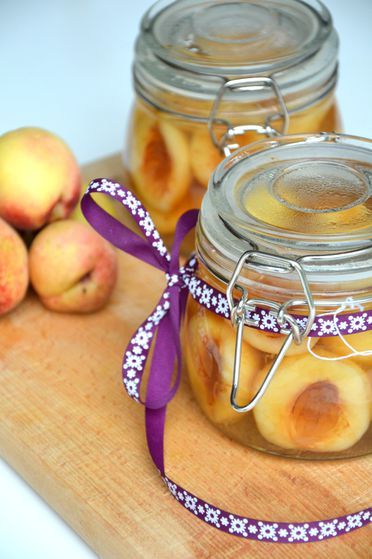 Pêches au sirop bocaux pour l'hiver - Les recettes de Juliette