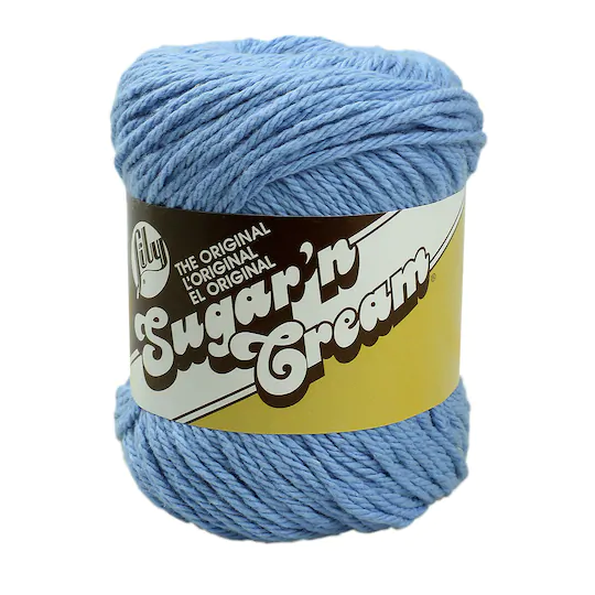 Solids-Light Blue Lily Sugar/'n Cream Yarn