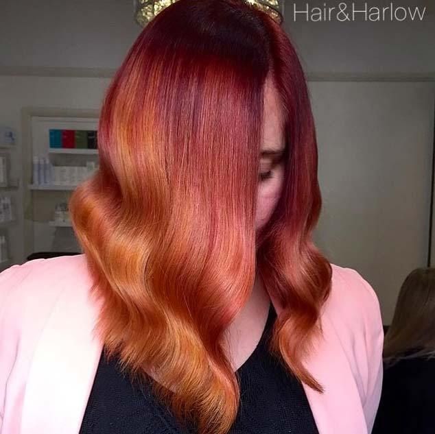 21 Ideen für dunkelrote Haare - Bilden Ideen