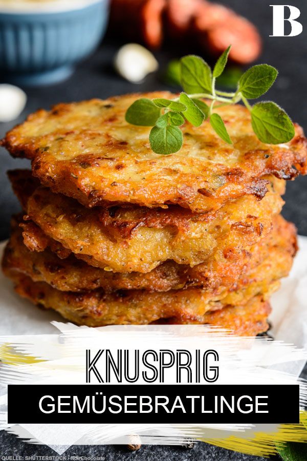 Gemüsebratlinge mit knusprigen Kartoffelecken