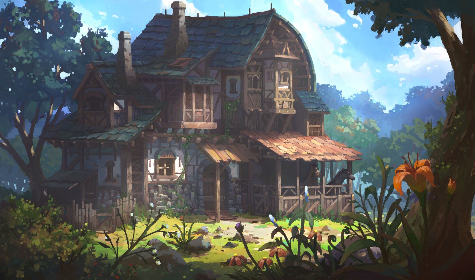 森の中の家 のアイデア 45 件 風景 ファンタジーな風景 コンセプトアート 森の中の家 のアイデア 45 件 風景 ファンタジーな風景 コンセプトアート