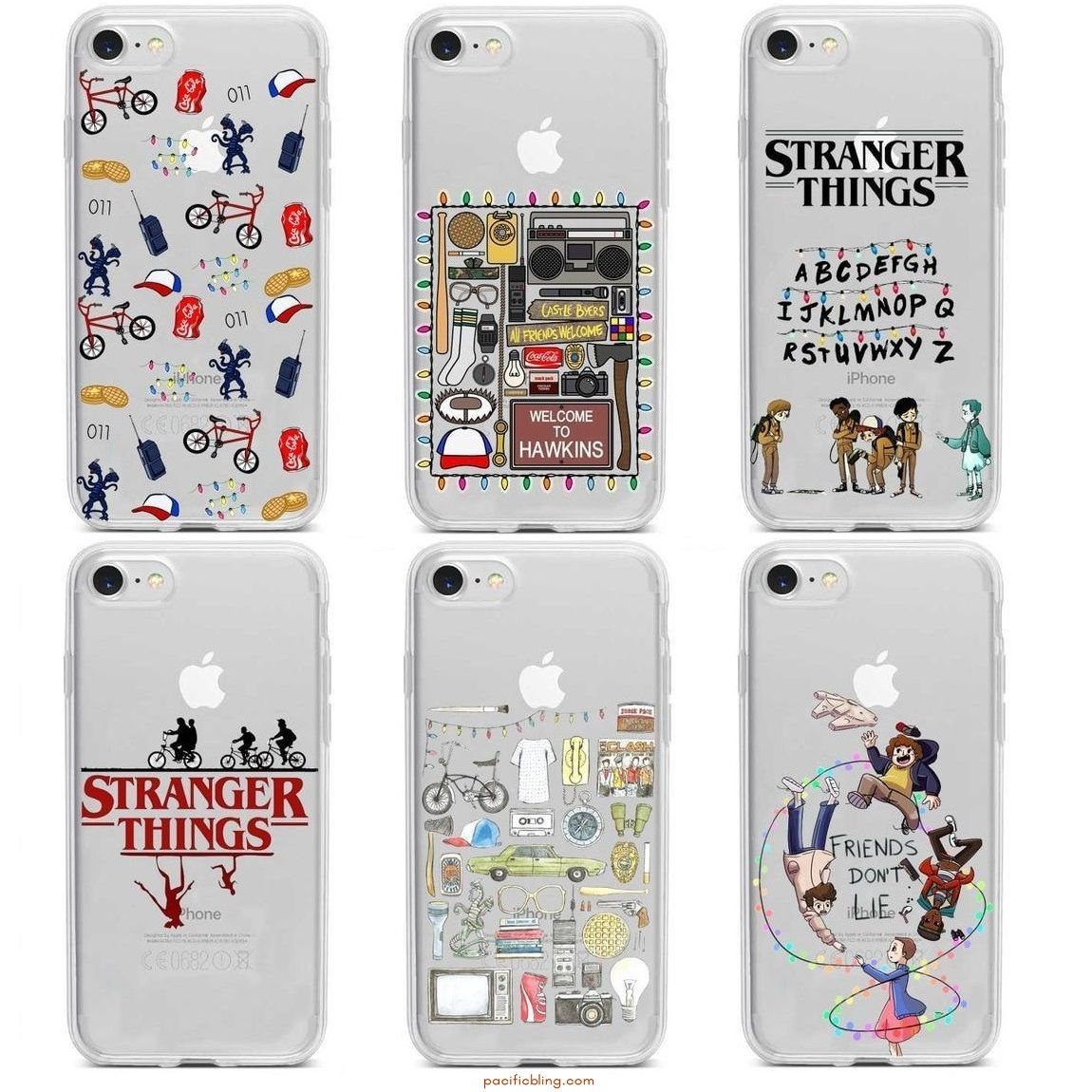 Stranger Things Clear Phone Cases #seriesonnetflix