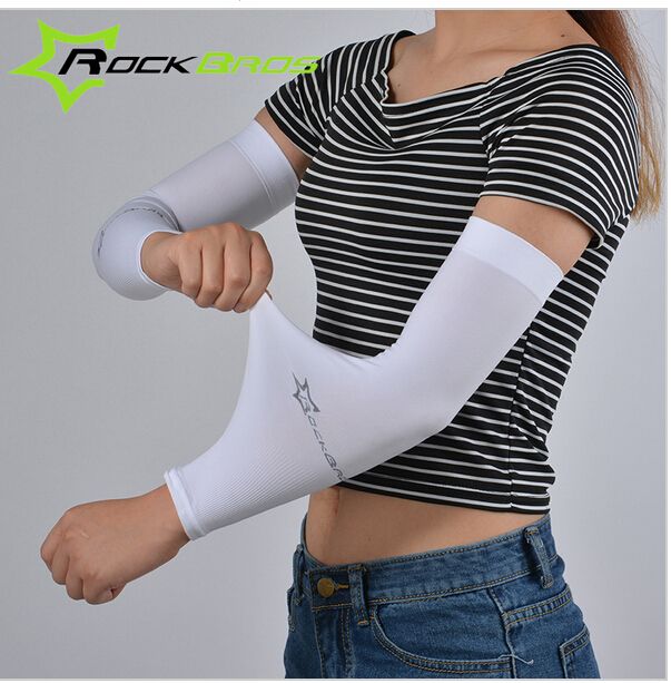 Man Women Arm Warmer Sun UV Protection for Sports Running Cycling Set of 2pairs