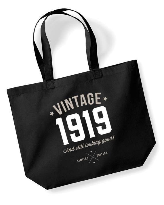 50th Birthday Gift Bag Funny Keepsake for Women Novelty Shopping Tote