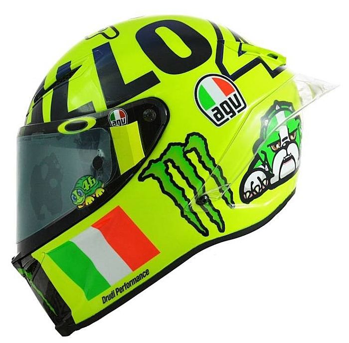 The Mugiallo helmet Mugello 2016 is now available as a replica to buy in the AGV Corsa R get here: http:… | Valentino rossi, Motorbike helmet