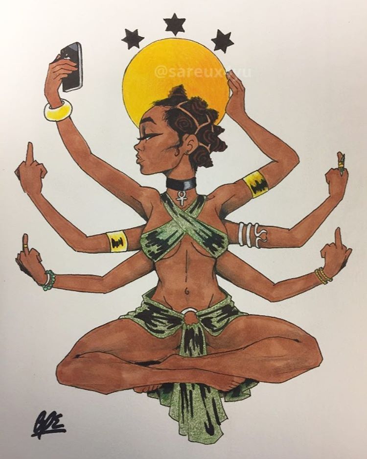 See this Instagram photo by @sareux4yu • 133 likes Black Love Art, Black Girl Art, Art Girl, African American Art, African Art, Art Sketches, Art Drawings, Pencil Drawings, Art Et Design