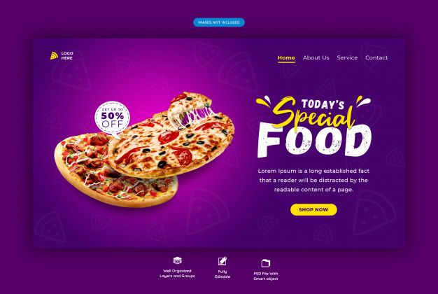 Pizza or restaurant food horizontal land... | Free Psd #Freepik #freepsd #food #restaurant #social-media #pizza Pizza Logo, Pizza Menu, Pizza Restaurant, Restaurant Recipes, Delicious Pizza, Tasty, Classic Pepperoni Pizza, Pizza Cartoon, Pizza Poster