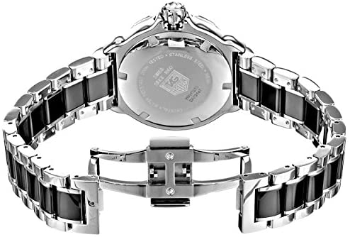 Tag Heuer Women, Tag Heuer Formula, 200 M, Ceramic Watch, 3 O Clock, Steel Bracelet, Bezel Setting, Quartz Movement, Black Diamond