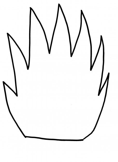 Drawn Candle Outline Candle Flame Drawing Candle Flame Drawing