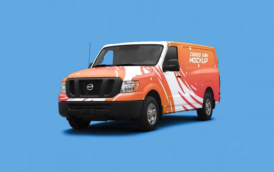 Download Cargo Van Mockup Free PSD | Mockup free psd, Free mockup ...