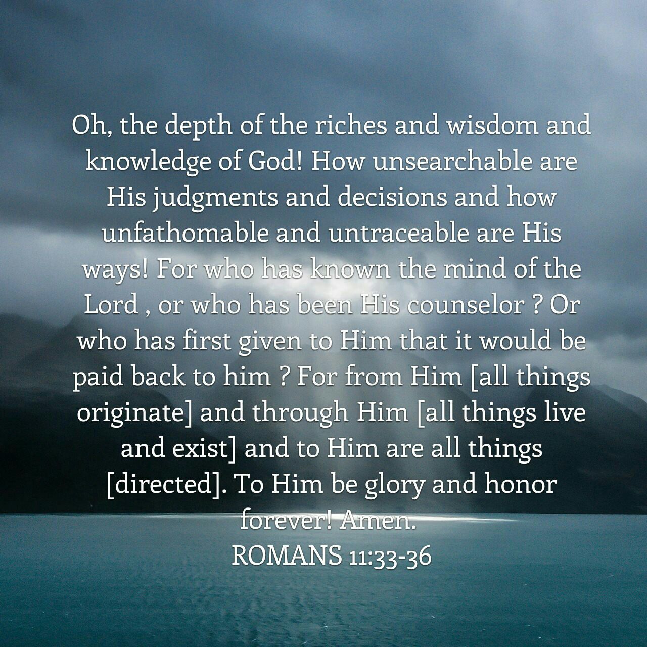 Romans 11 33 36 Counselors Romans Prayers Knowledge Lord Wisdom Romans 11 33 36 Counselors Romans Prayers Knowledge Lord Wisdom
