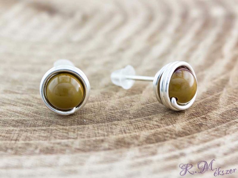 Mokait beszúrós drót fülbevaló Stud Earrings, Jewelry, Accessories, Mocha, Jewlery, Jewerly, Stud Earring, Schmuck, Jewels