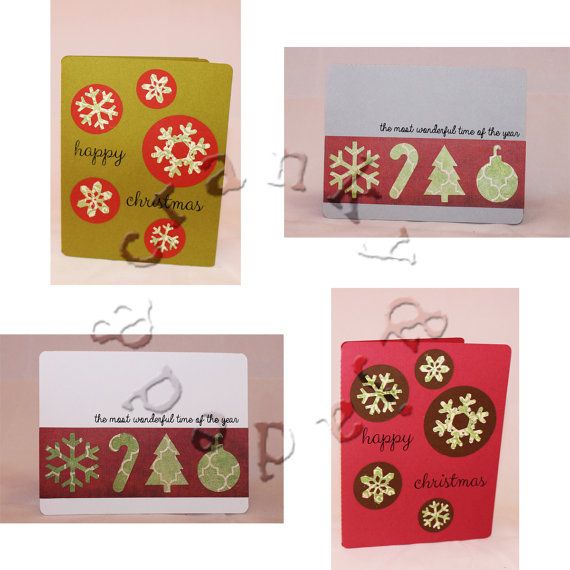 Is 1/8 Smaller Than 1/4 This is for a set of 4 Christmas handmade cards. Cards measure 4 1/8 in