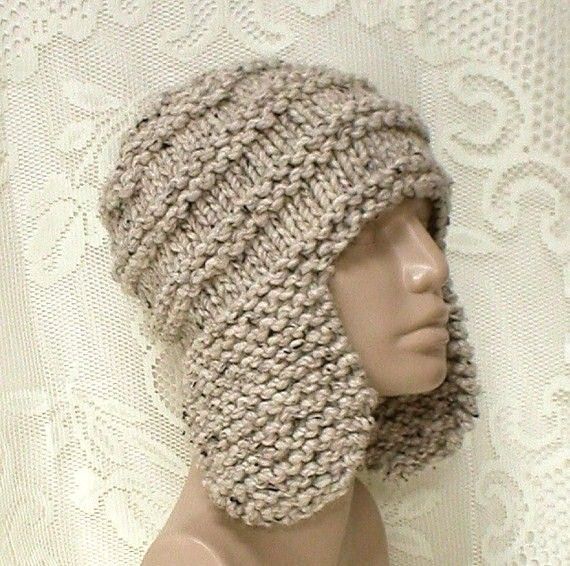 Knitted Unisex Hats, Hand Knitted Wool and Acrylic Ski Hats