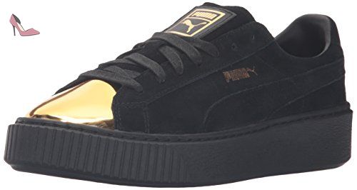 puma suede plateforme jaune