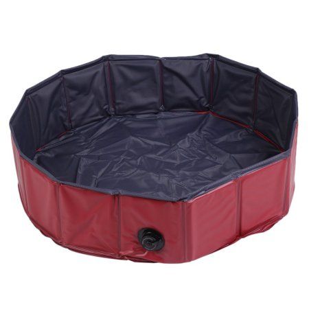 80 20cm Foldable Pvc Pet Dog Swimming Paddling Pool Bathing Tub