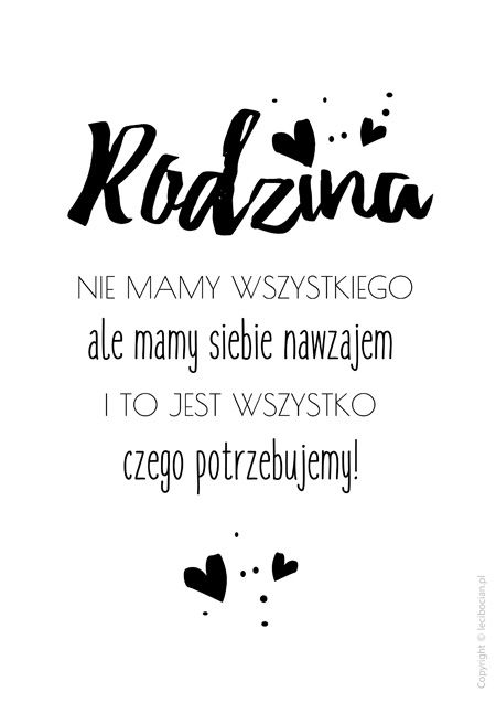 Plakat - Rodzina Polish Quotes, Polish Words, Good Sentences, Bujo, Positive Thoughts, Kids And Parenting, Motto, Thing 1, Life Lessons