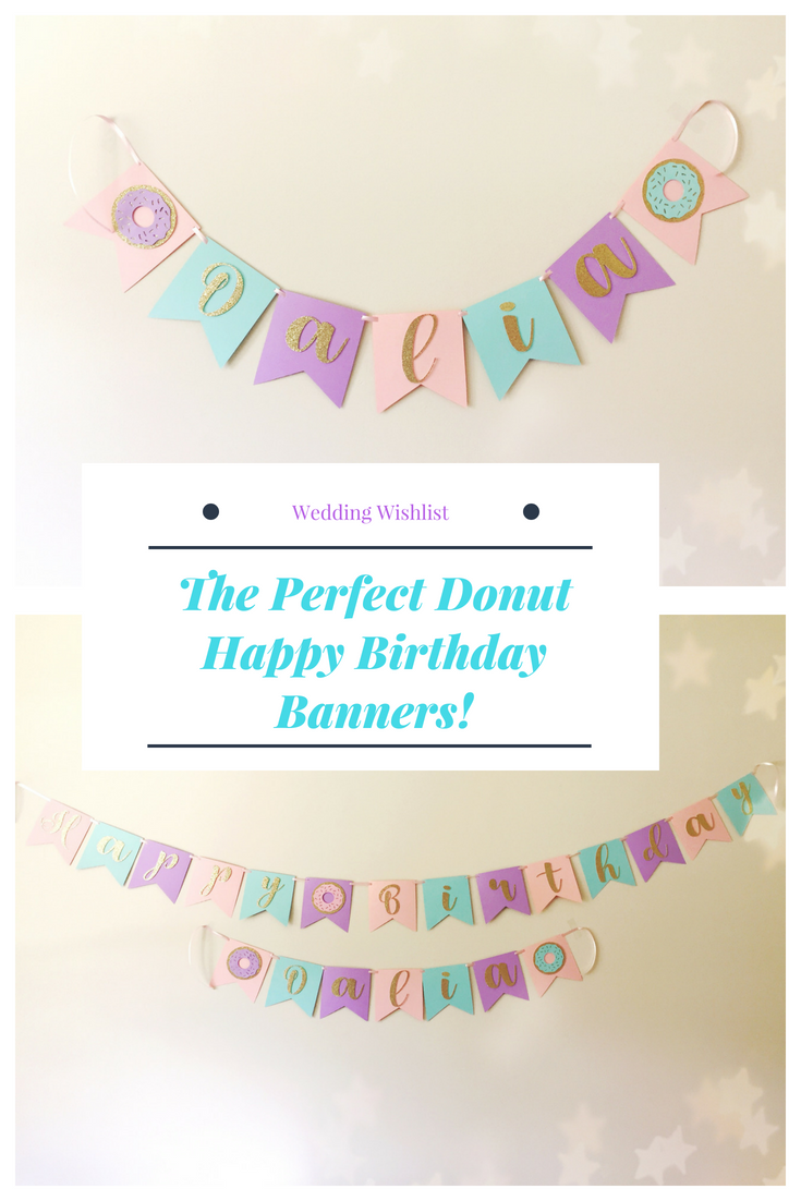 donut happy birthday banner donut name banner donut birthday