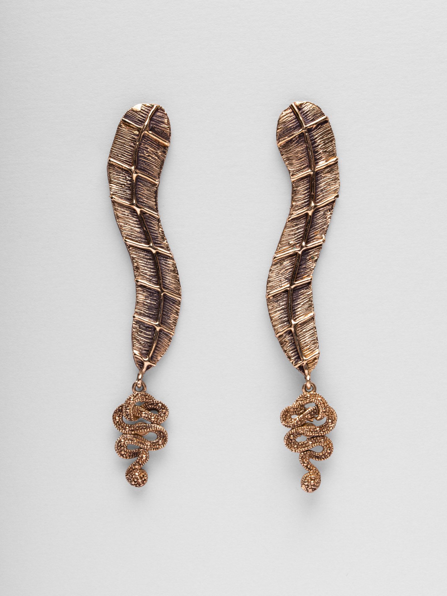 Orecchini Maxi Leaf Silver Pin, Leaf Earrings, Snake, Butterfly, Leaves, Maxi, Bracelets, Jewelry, Jewlery