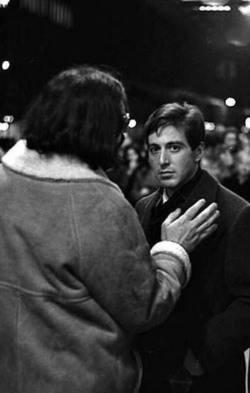 Al Pacino and director Francis Ford Coppola. The Godfather (1972