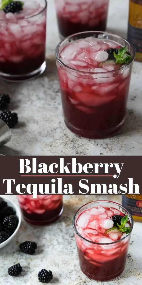 Blackberry Tequila Smash