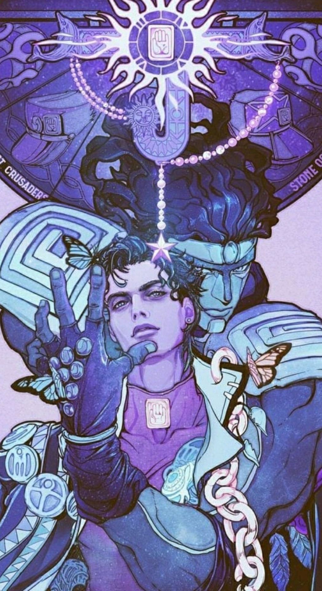 Tomoe, Jotaro Kujo, Jojo Bizarre, Jojo's Bizarre Adventure, Joker, Anime, Fictional Characters, Art, Art Background